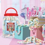 36 Candy Necklaces Individually Wrapped, Nostalgic Pastel Candy Jewelry Perfect for Party Favors, Pinata Fillers and Goodie Bags, By 4YoreElves