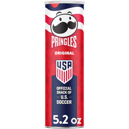 Pringles Original Potato Crisps Chips, Lunch Snacks, 5.2 oz Canister