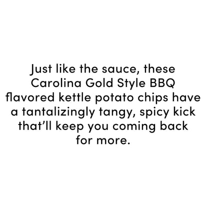 (6 pack) bettergoods Chef Inspired Carolina Gold Style BBQ Flavored Kettle Potato Chips, 8 oz (P65)