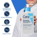 CeraVe Skin Care Renewing SA Cleanser Salicylic Acid Foaming Gel Face Wash 16 fl oz