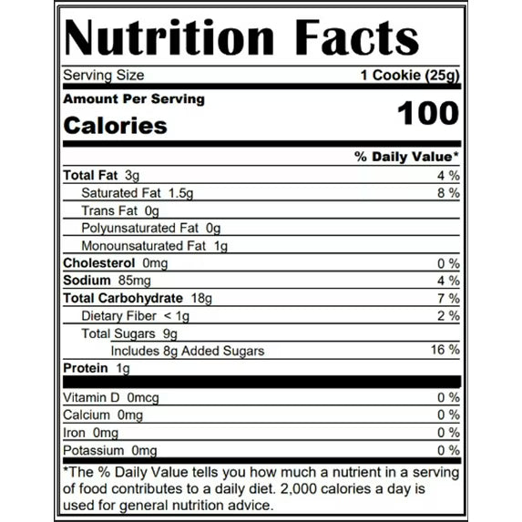 Homestyle Soft Baked Oatmeal Raisin Cookie 6 Count, Ready to Eat, Kosher Dairy, Contains: Eggs, Milk, Soy, Wheat