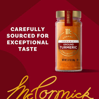 McCormick Gourmet Organic Ground Turmeric, 1.37 oz Bottle