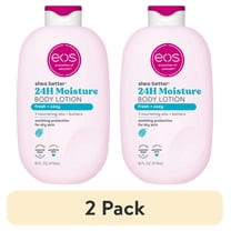 (2 pack) eos Shea Better Body Lotion- Fresh & Cozy, 24H Moisture for Dry Skin, 16 fl oz