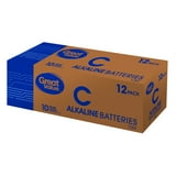 Great Value Alkaline C Batteries (12 Pack)