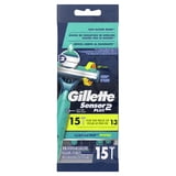 Gillette Sensor 2 Plus Pivoting Men 2 Blade Disposable Razor,15 count