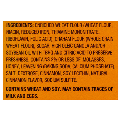Great Value Cinnamon Graham Crackers, 14.4 oz, 3 Count