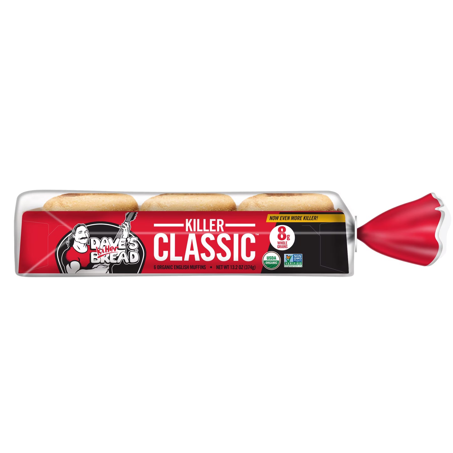 Dave's Killer Bread Killer Classic English Muffins, Organic English Muffins, 6 Count