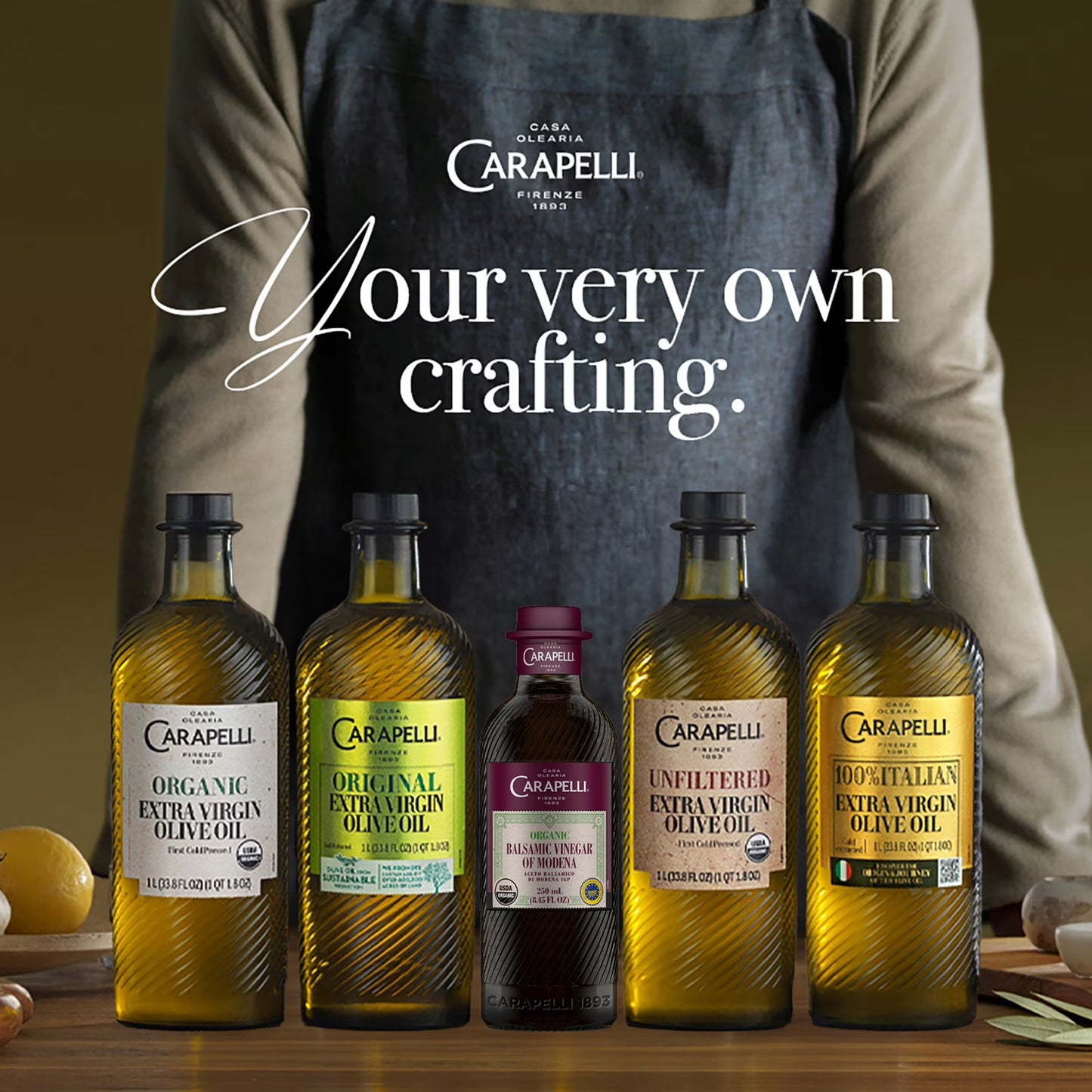 Carapelli Original Extra Virgin Olive Oil, Cold Extracted, Contains Polyphenols and Antioxidants, 16.9 fl oz