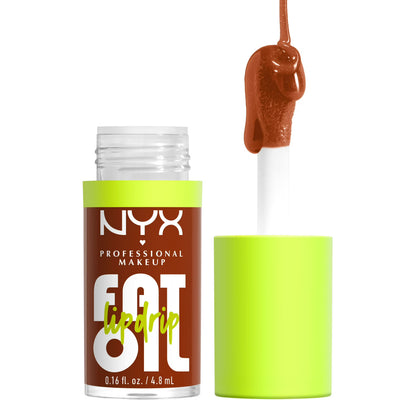NYX Professional Makeup Fat Oil Lip Drip Hydrating Lip Gloss with Oil Blend, Scrollin, 0.16 fl oz
