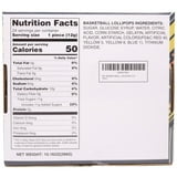 Basketball Lollipops, Birthday Party Favor Candy, 24 Count Box, 10.16 Ounces