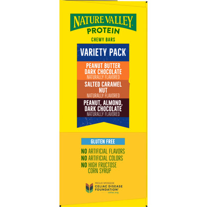 Nature Valley Protein Chewy Snack Bars, Variety Pack, 15 Bars, 21.3 oz