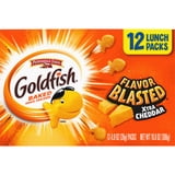 Goldfish Flavor Blasted Crackers, Xtra Cheddar Snack Packs, 12 Count Multipack