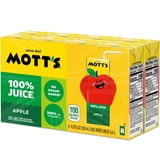 (2 pack) Mott's 100% Apple Juice, 6.75 fl oz, 8 Count Boxes
