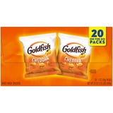 Goldfish Cheddar Baked Snack Crackers, 20 Count, 1 oz