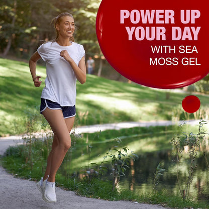 Sea Moss Gel – Strawberry 8oz Raw Wildcrafted Irish Sea Moss, Vegan Superfood, Essential Vitamins & Trace Minerals, Jam, Jelly & Spread Gifts, Made in the USA