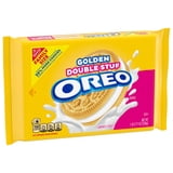 OREO Double Stuf Golden Sandwich Cookies, Family Size, 18.71 oz