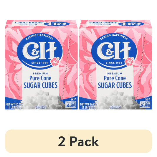 (2 pack) C&H Pure Cane Sugar Cubes, 126 ct