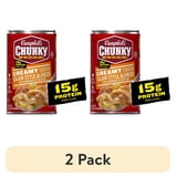 (2 pack) Campbell's Chunky Creamy Chicken Cajun Style Alfredo with Andouille Sausage Soup, 18.8 oz Can