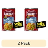 (2 pack) Campbell’s Chunky Soup, Ready to Serve Split Pea Soup with Ham, 19 oz Can
