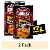 (2 pack) Campbell’s Chunky Soup, Spicy Nashville-Style Hot Chicken Soup, 18.8 oz Can