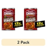 (2 pack) Campbell's Chunky Texas-Style BBQ Burger with Natural Smoke Flavor Soup, 18.8 oz Can