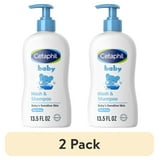 (2 pack) Cetaphil Baby Moisturizing Shampoo and Body Wash with Aloe Vera&nbsp;and Natural Calendula, 13.5 fl oz