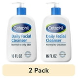 (2 pack) Cetaphil Daily Facial Cleanser Face Wash for Sensitive, Normal to Oily Skin, 16 oz