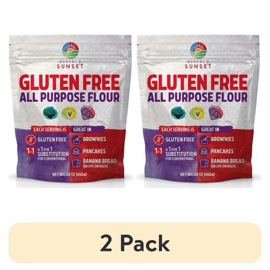 (2 pack) Divided Sunset Gluten Free, All-Purpose Flour 24oz