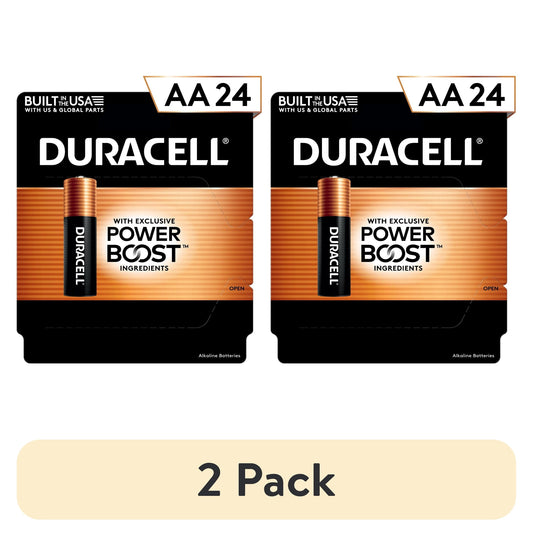 (2 pack) Duracell Coppertop AA Alkaline Batteries 24/PK
