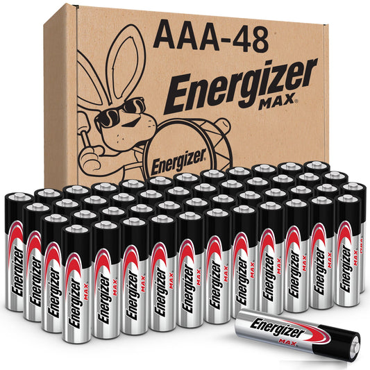 (2 pack) Energizer MAX AAA Batteries (48 Pack), Triple A Alkaline Batteries