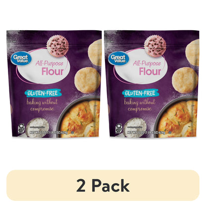 (2 pack) Great Value Gluten Free All-Purpose Flour, 22 oz