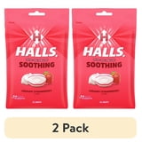(2 pack) HALLS Soothing Creamy Strawberry Throat Drops, FSA/HSA Eligible, 25 Drops