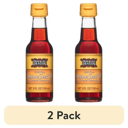 (2 pack) Imperial Dragon 100% Pure Sesame Seed Oil, 5 fl oz