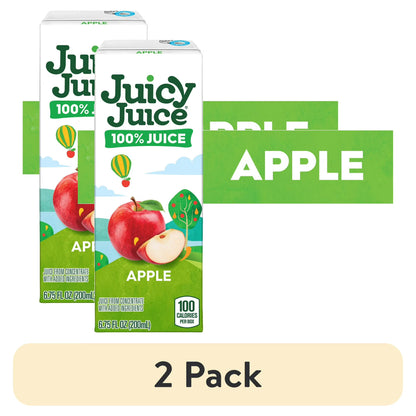 Juicy Juice 100% Juice, Apple Juice, 8 Count, 6.75 fl oz Juice Boxes