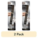 (2 pack) L'Oreal Paris Brow Stylist Definer Waterproof Eyebrow Mechanical Pencil, Dark Brunette, 2 Pack
