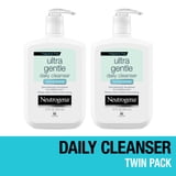 (2 pack) Neutrogena Ultra Gentle Foaming Facial Cleanser, Daily Face Wash, 12 fl. oz