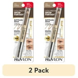 (2 pack) Revlon ColorStay Brow Fantasy, Eyebrow Pencil with Clear Shaping Gel, 001 Ash Blonde