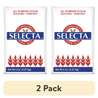 (2 pack) Selecta All Purpose Enriched Wheat Flour, 5 lbs.