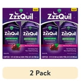 (2 pack) ZzzQuil Liquid Sleep Aid, Diphenhydramine 50mg HCl, Warming Berry Flavored, 2 Pack, 24 fl oz