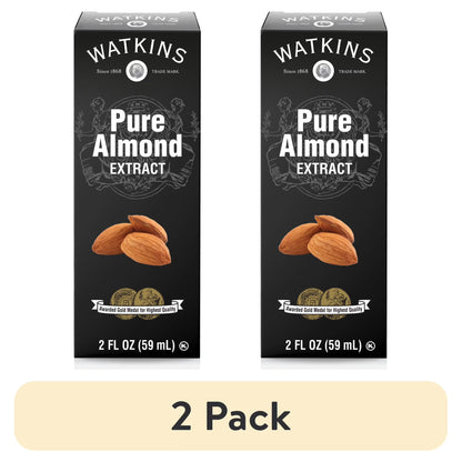 (2 pack) Watkins Pure Almond Extract, 2 fl oz (Liquid, Ambient, Plastic Container)