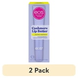 (2 pack) eos Cashmere Lip Butter, Vanilla Cashmere, Smooth & Hydrating Lip Butter with Peptides, 0.35 fl oz