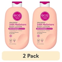 (2 pack) eos Shea Better Body Lotion for Dry Skin, Pink Champagne, 16 fl oz