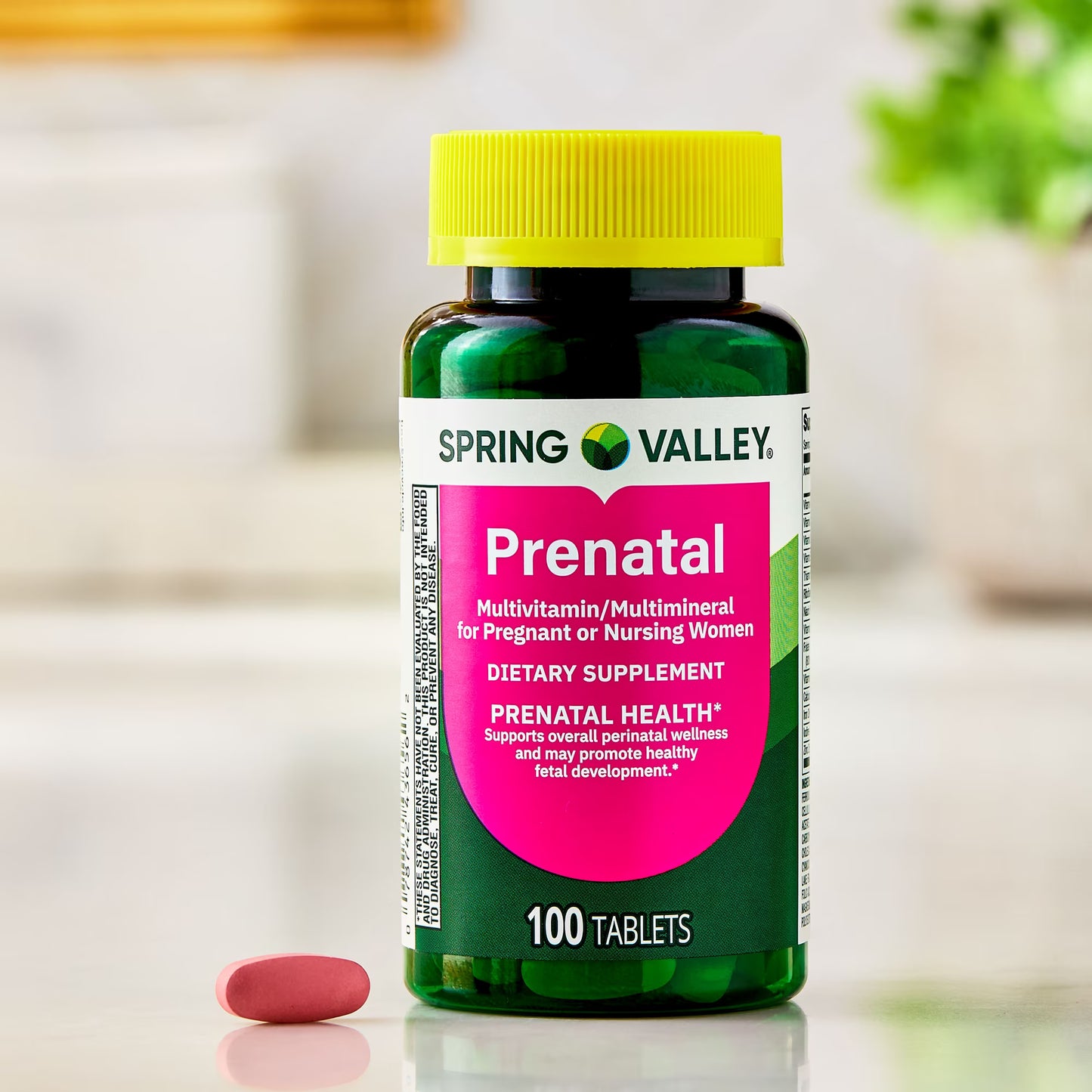 (3 pack) Spring Valley Prenatal Multivitamin/Multimineral for Pregnant and Nursing Women Dietary Supplement Tablets, 100 Count