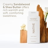 Native Body Wash, Sandalwood & Shea Butter, Sulfate Free, for Women & Men, 18 fl oz