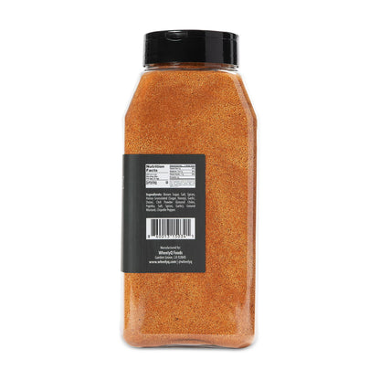 WheelyQ Barbecue All Purpose Rub & Seasoning for Ribs, Brisket, Chicken, Pork, Seafood & Veggies | Meat Rub for Smoking and Grilling (26 oz)