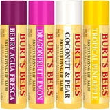 Burt's Bees 100% Natural Origin Moisturizing Lip Balm, Tropical Variety Pack, 4 Tubes