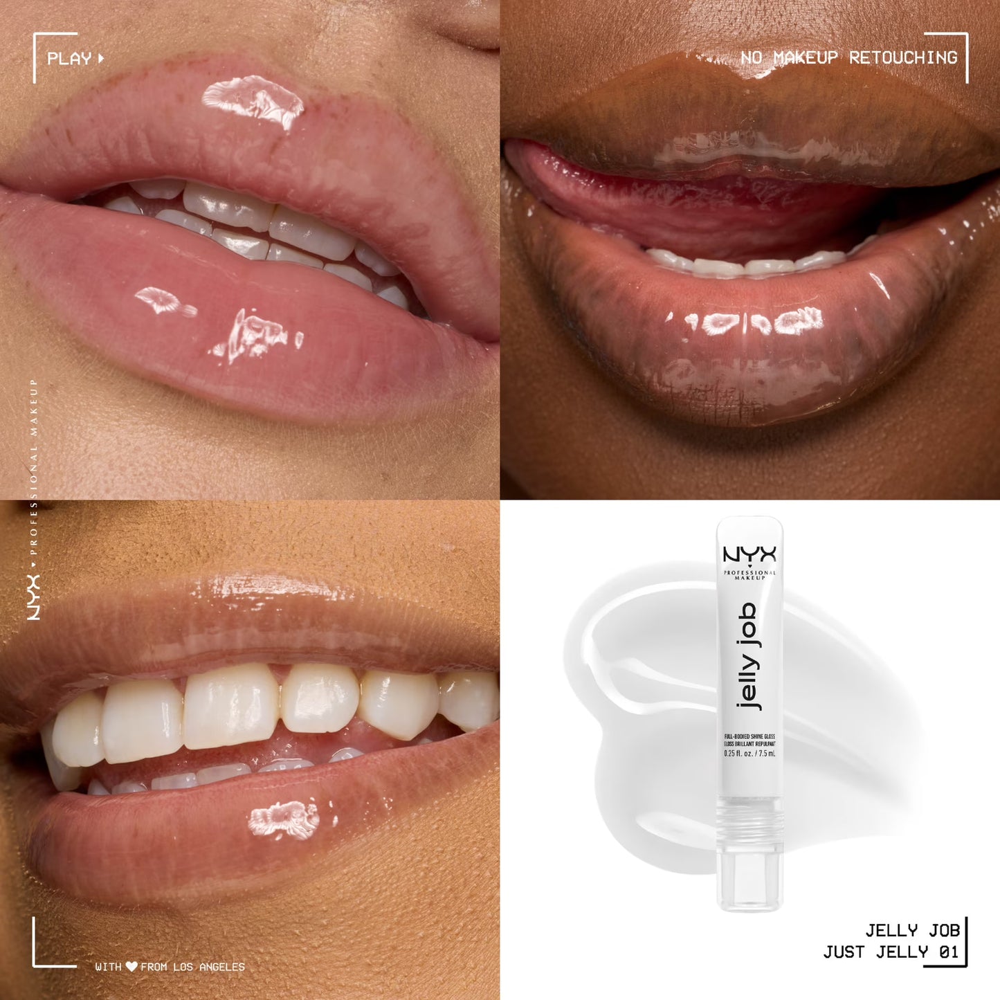 NYX Professional Makeup Jelly Job Lip Gloss, Just Jelly 01