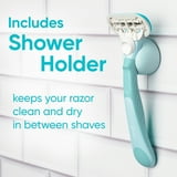 Venus Manual Razor, Extra Smooth for Women, 5 Blades, Handle + 2 Refills, Green