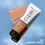 COVERGIRL Clean Invisible Liquid Foundation, 140 Natural Beige, 1.0 fl oz