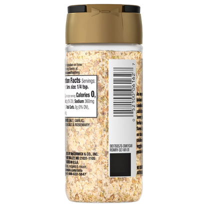 McCormick Smoky Garlic and Rosemary Finishing Salt, 3.88 oz Bottle